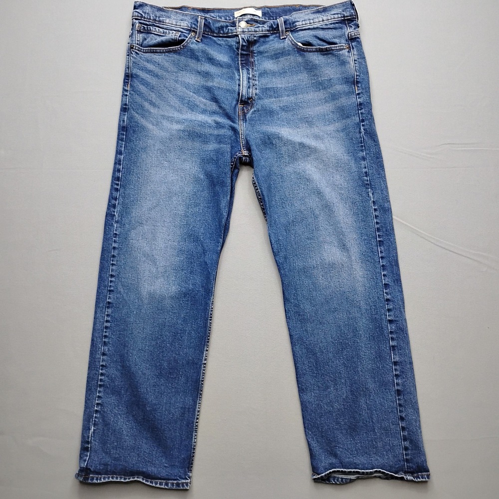 Signature by Levi Strauss Men Blue Loose Fit Straight Leg Jeans 40X30